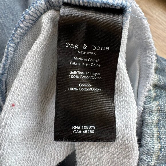 Rag & Bone Miramar Sweatpant Jean Joggers Light Wash Blue XXS - Picture 7 of 13